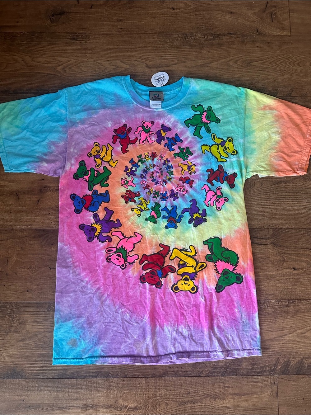 Liquid Blue Tie-Dye 1995 Grateful Dead Tshirt